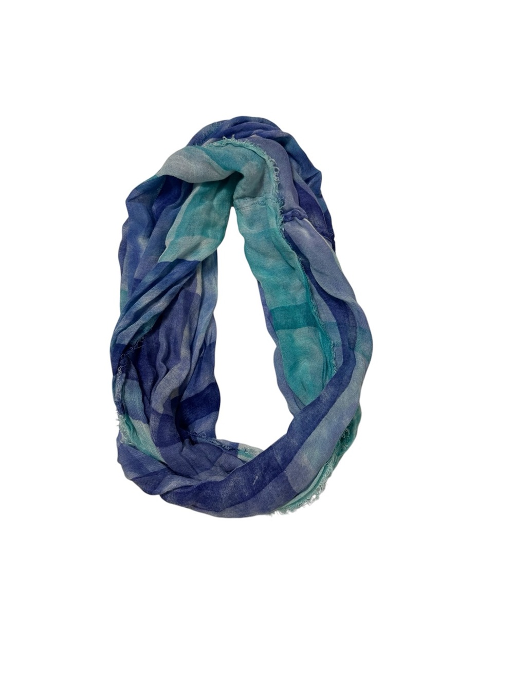 Lightweight Blue & Teal Women's Infinity Scarf